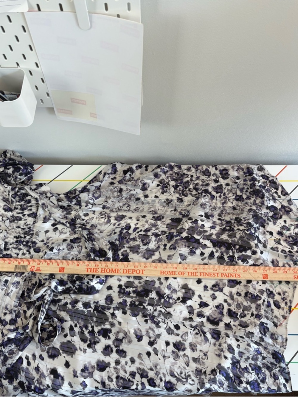 Lane Bryant White & Purple Floral Pleated Midi Dress size 18 from 2020 boho - Picture 14 of 15